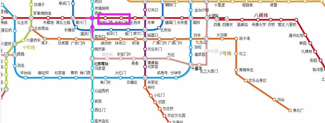 北京地铁7号线路线图及车站名（寻北京地铁七号线线路）