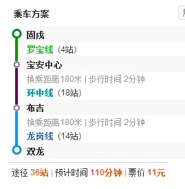 双龙地铁站到固戍地铁站怎么坐车（从固戍地铁站到双龙地铁站怎么走）