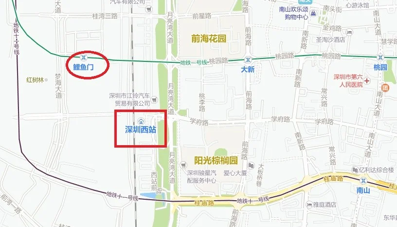 离深圳西最近的地铁站是哪个啊（深圳火车西站最近的地铁）3