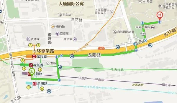 上海地铁二号线的龙阳路站（地铁二号线龙阳路站1号出口2128）