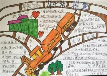 保护铁路手抄报用什么颜色好（铁路发展板报）