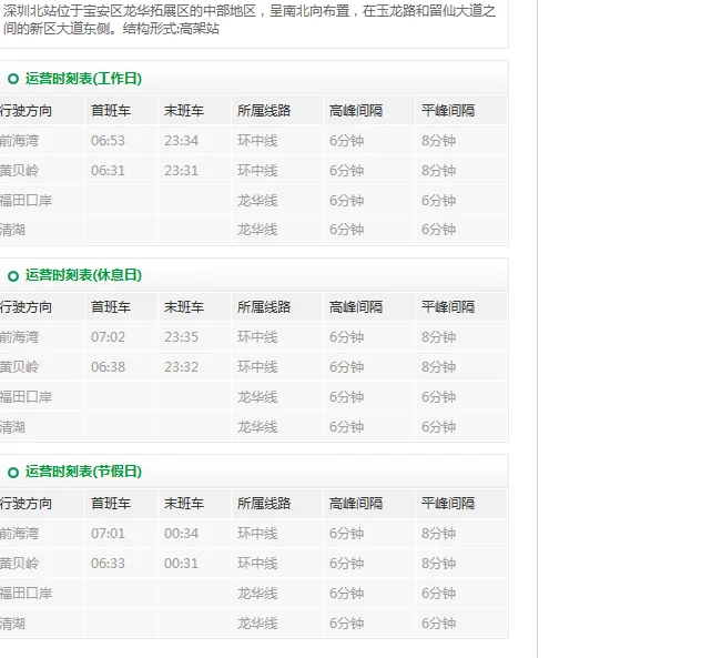 深圳北站地铁运行最晚是几点(深圳北站地铁末班车是几点发车时间)3