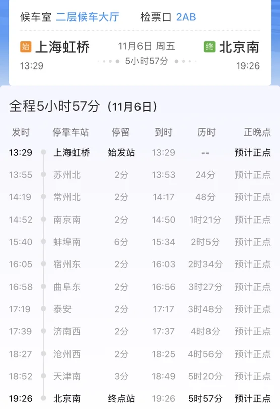 高铁216列车时刻表（常州到曲阜的高铁）2