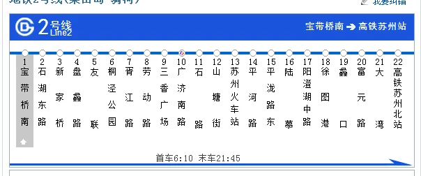 苏州地铁2号线首班车从桑田岛坐车能赶上7:27的G6吗（苏州站到桑田岛地铁站时间表）2