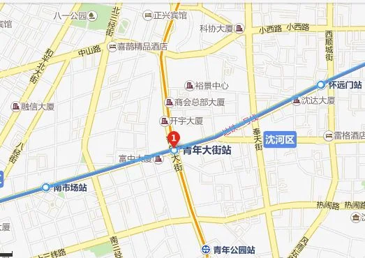 青年大街地铁站到铁西广场地铁站怎么走（青年大街地铁站结构图）