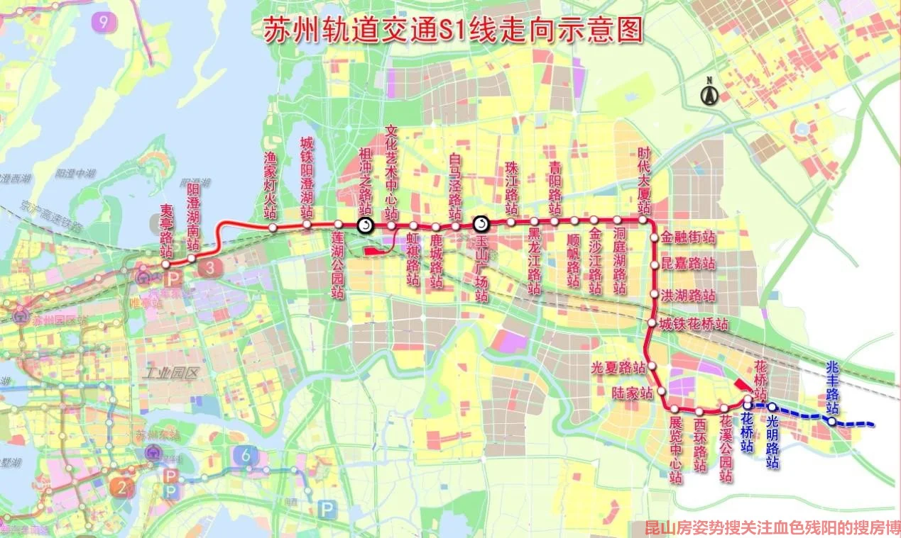昆山地铁s1号线线路图哪个区域升值潜力大（常州地铁s1号线规划图）1