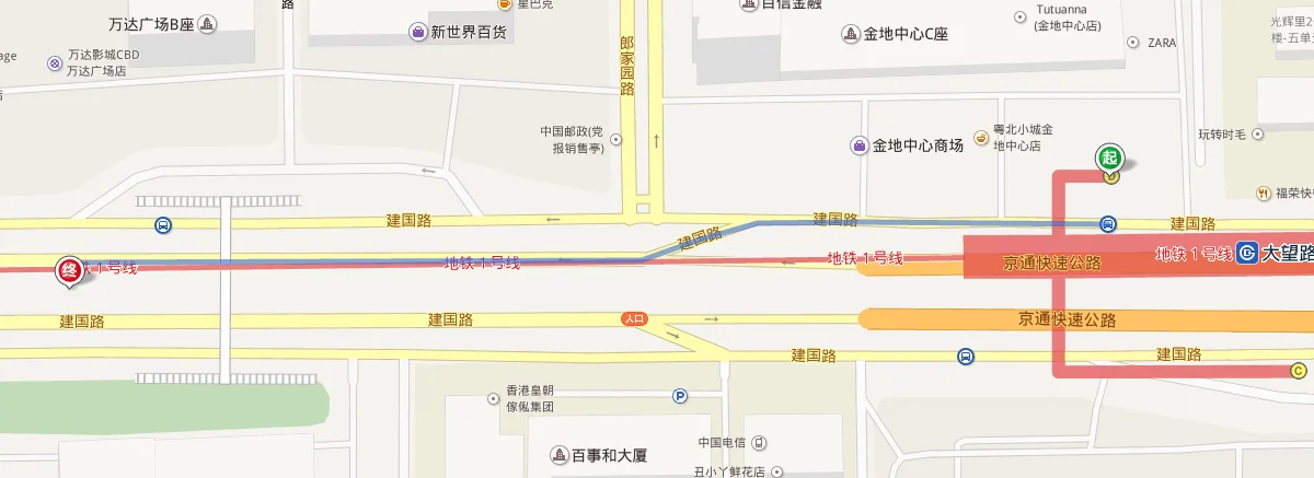 北京930路郎家园站在地铁大望路那个出口（离郎家园最近的地铁站）3