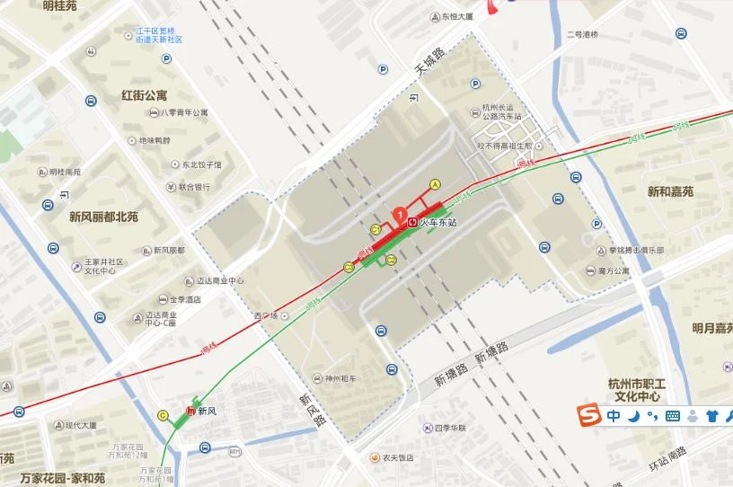 杭州东站几号地铁通杭州火车站（杭州东站地铁站名叫什么）5