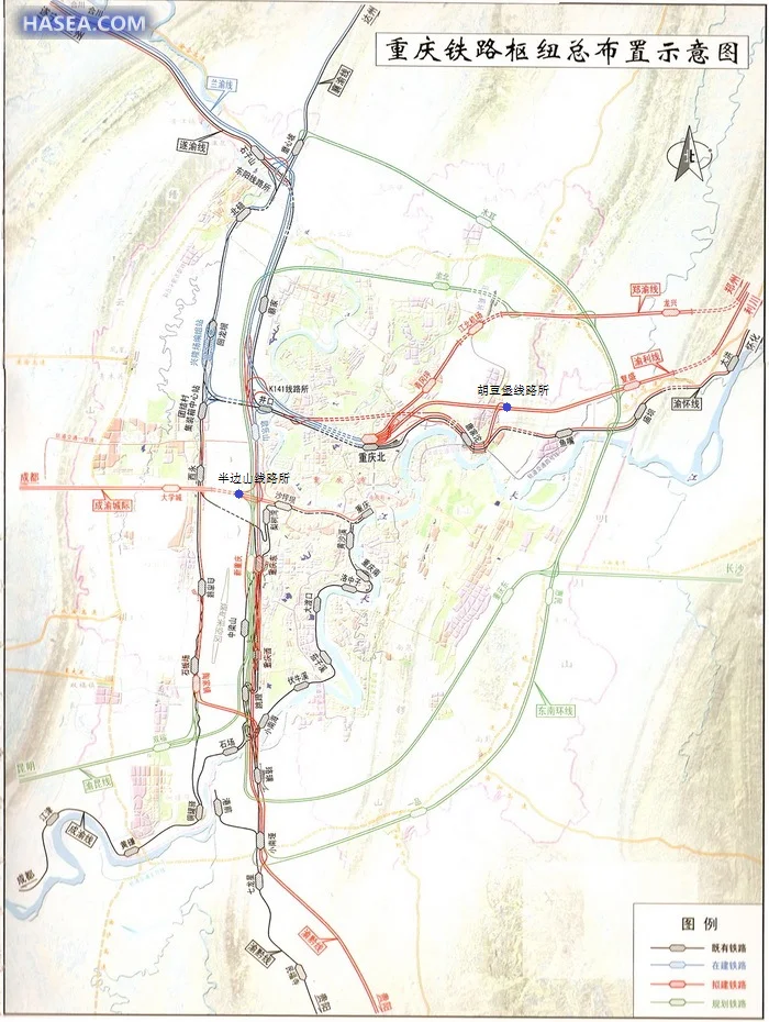 渝黔高速铁路线路走向（黔渝铁路）
