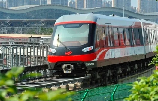 近年来地铁轻轨为代表的城市轨道交通快速发展下面为苏州轨道交通标志请对这一图标的设计做简短说（下一代轨道交通）