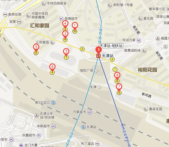 天津地铁九号线到天津站前广场还是后广场（天津后广场地铁站）