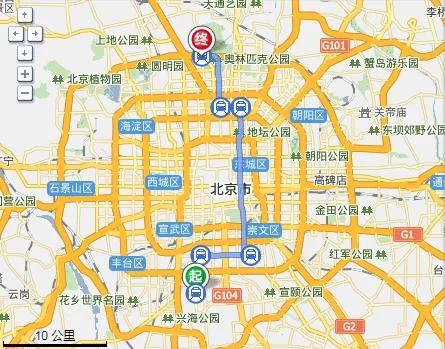 北京地铁各线路及站名（北京新宫地铁站到林萃桥地铁站）