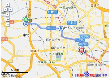 从南楼地铁站（C口1号地铁线）去天津乐园坐几路车（天津乐园地铁站）