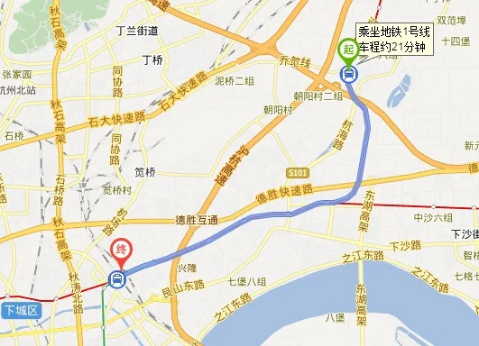 杭州地铁1号线乔司站到火车东站要多长时间(乔司地铁线)2