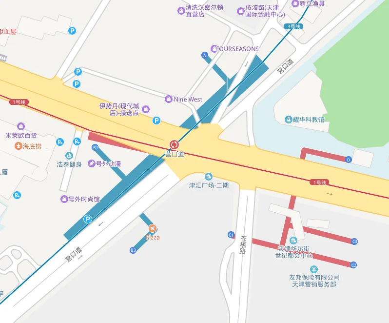 天津地铁三号线营口道哪个口是7-11（地铁营口道站出口）