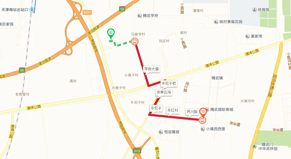 天津西青学府慧谷工业园到小镇西西里怎么走（天津小镇西西里地铁）2