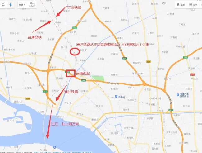 沪通铁路曹路火车站具体在什么位置（通沪铁路站台）2
