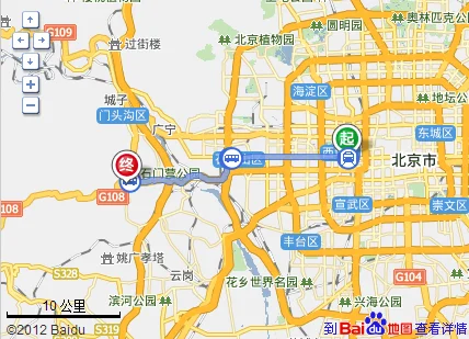 北京地铁线路图（木樨地附近修建的地铁线路）2