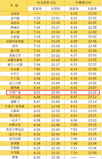 成都地铁二号线晚上几点收班（22点半还做得到成都二号线地铁嘛）5