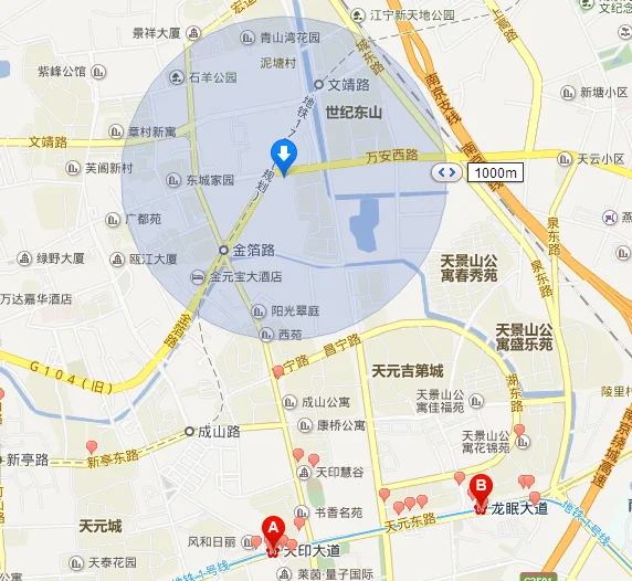南京市江宁区河定桥地铁1号线有哪些站点（南京江宁区附近地铁）