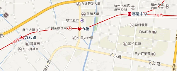 杭州地铁九号线艮山东路站离九堡沿江板块房产多远（杭州九堡地铁房价）2
