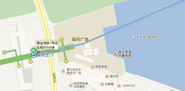 东方之门地铁几号出口到音乐喷泉多远(苏州东方之门苏州中心地铁口几号出口)2