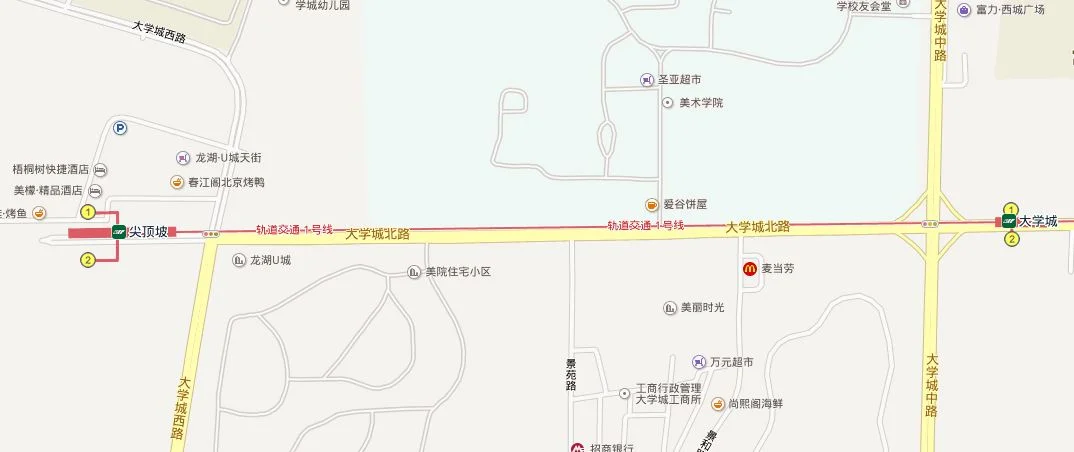 坐地铁1号线到解放碑较场口和小什字会选择在哪个站（礼嘉到解放碑地铁站）