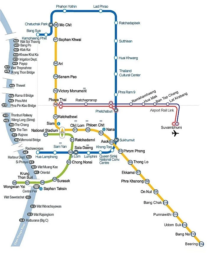 曼谷坐地铁（曼谷大皇宫最近地铁站）2