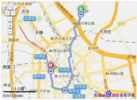 乘坐天津地铁一号线在西北角哪个站口下离红桥区水游城B座近一些（去天津水游城地铁站）