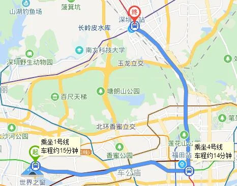从世界之窗坐地铁到壹方城到哪个站下车（世界之窗地铁站）