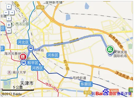 请问从天津财经大学做地铁到天津滨海国际机场[滨海机场巴士站]最短的地铁路线是什么（机场到营口道地铁）1