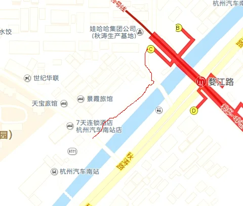 杭州南站的地铁站是什么站（杭州南站附近地铁口）3