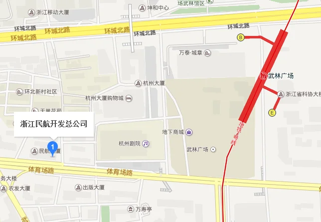 杭州东站怎么坐地铁到杭州市中医院（杭州市体育场路453号）或者公交（杭州体育场路坐几号地铁）