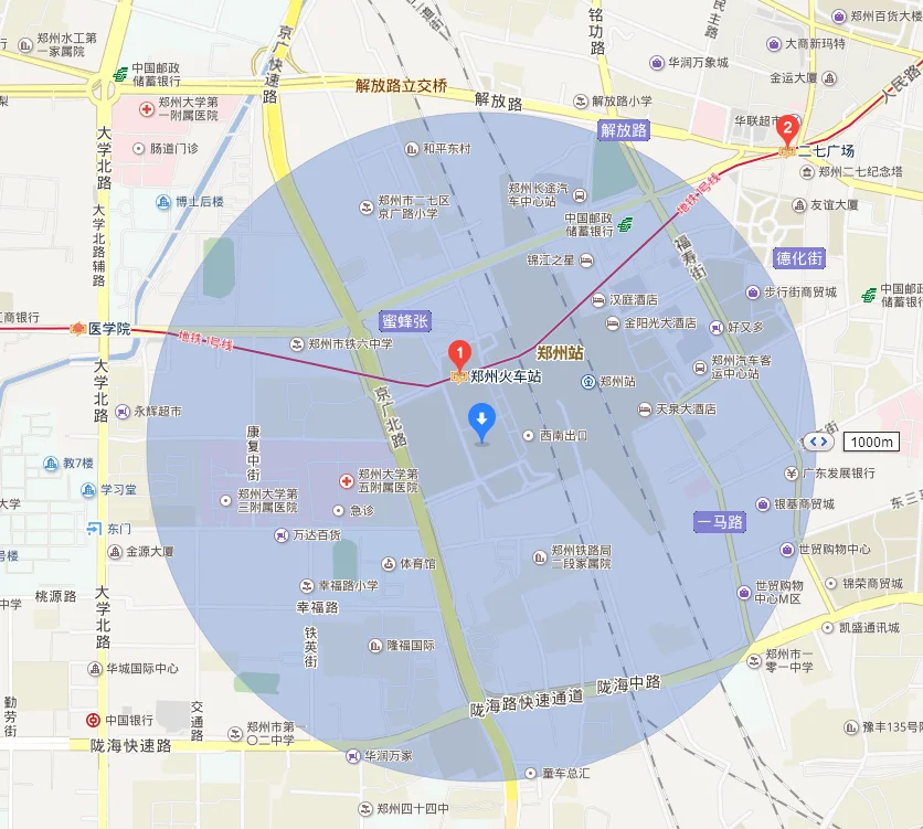 从郑州火车站到二七广场坐什么车（郑州火车站到二七广场地铁口几号）2