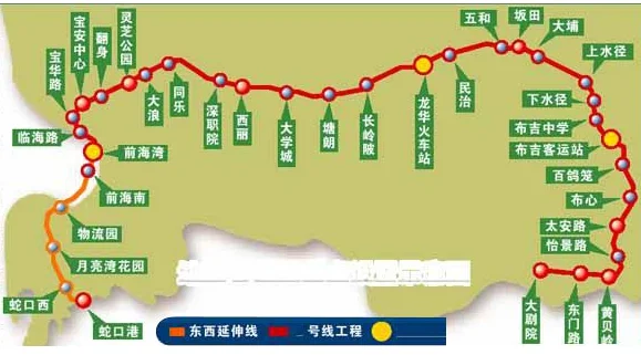 深圳地铁有几路线(深圳4号地铁线路图)2