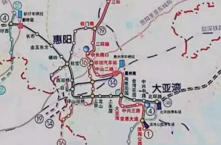 深圳地铁14号线惠州段有那几个站（地铁14号线线路图惠州段）