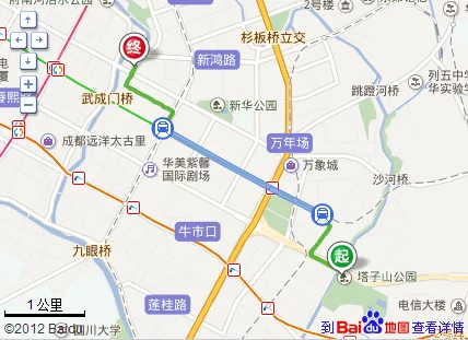 成都天府广场到 猛追湾街 电视塔339广场地铁线路（成都神仙树地铁到339）1