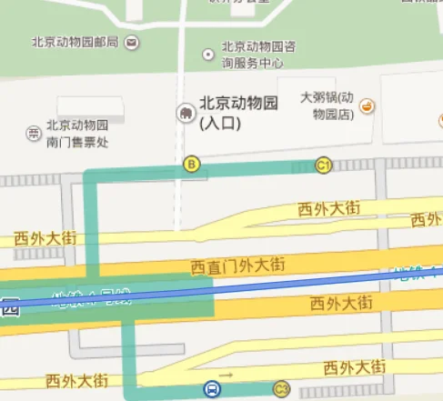 从地铁四号线动物园站下来以后走那个出口到动物园比较近到动物园的那个门（北京地铁4号线动物园站到首体从哪个口出来）