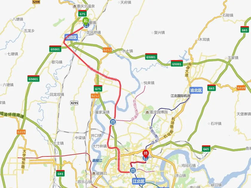 重庆北站北广场地铁站怎么走（北碚地铁到重庆北广场怎么走）