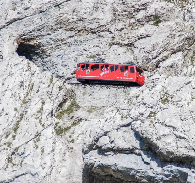 世界上最危险的几条铁路你一定不敢坐一起来看看（瑞士陡铁路）