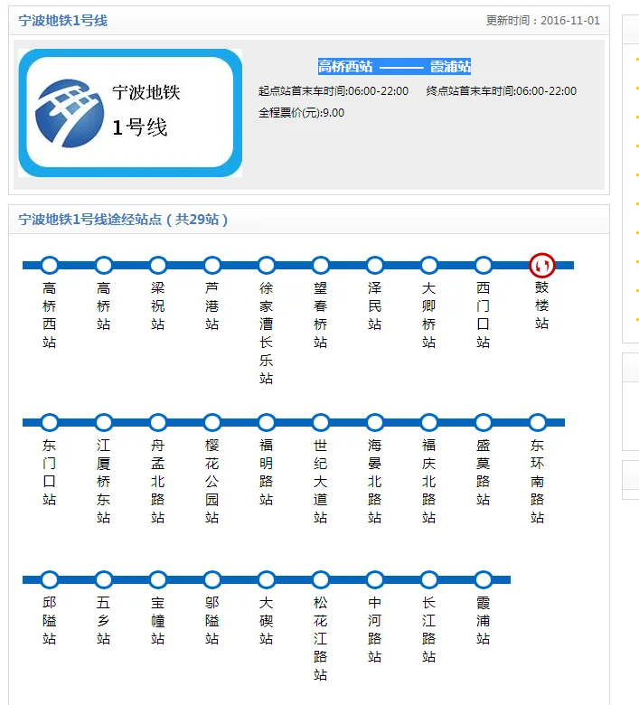宁波地铁2号线早上几点开始运行（宁波地铁首班车时间）3