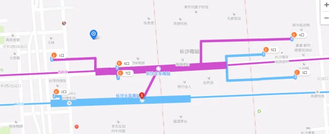 长沙南站地铁2号线从哪个出口进站快些长沙南站的地铁入口在哪（长沙高铁站是地铁几号地铁站）2