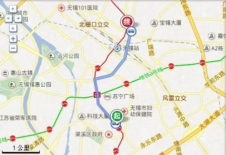 无锡火车站到无踢市第二人民医院地铁怎么走（无锡二院到火车站地铁路线）