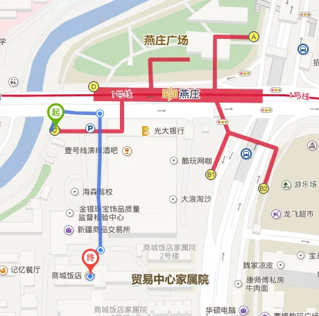 郑州东站到燕庄地铁站a出口(燕庄地铁C出口酒店)2