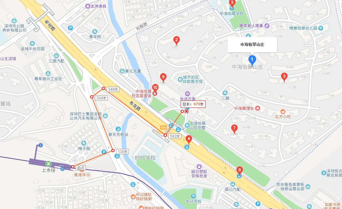 深圳市地铁5号线途经路线（深圳上水径地铁站5号线几个出口）