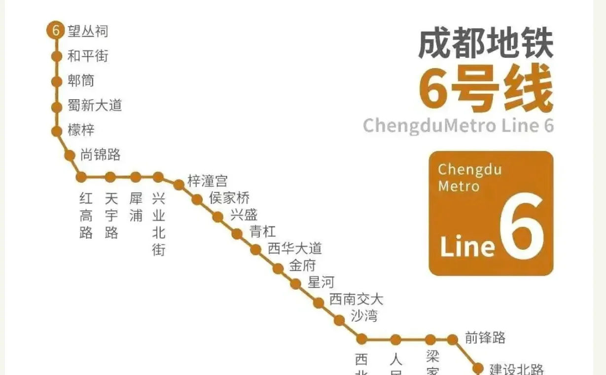 成都市地铁6号线站点详细站各(成都地铁6号线有关东站吗)2