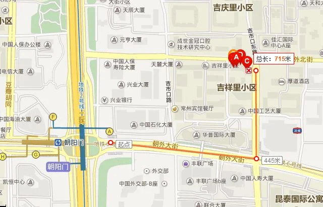 朝外吉祥里101号101大厦坐地铁怎么走（101大厦附近地铁站）4