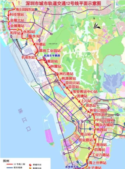 深圳地铁12号线 会经过哪些站（深圳地铁12号线太子湾）1