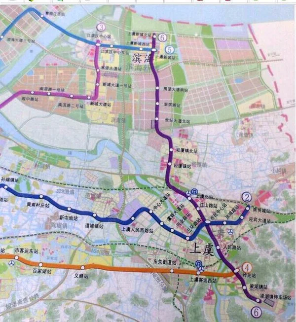 绍兴轨道交通的规划路线（绍兴轨道交通6号）3