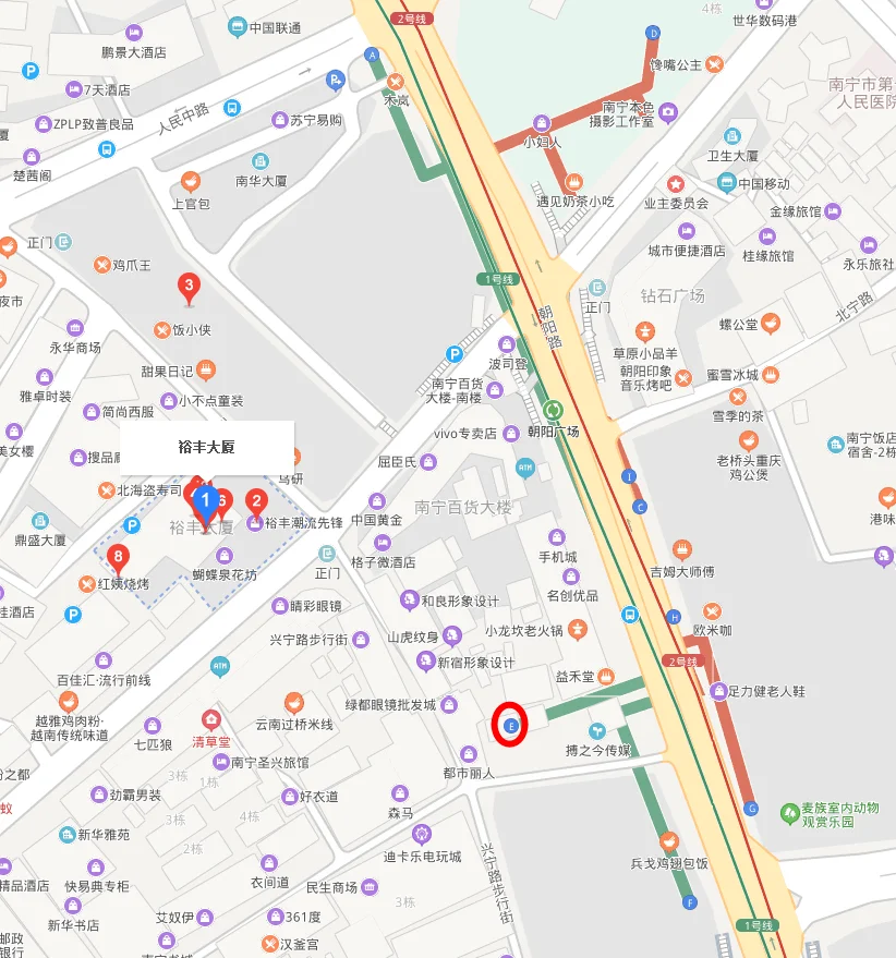地铁2号线南京东路站有几个出口（朝阳广场百盛步行街地铁站那个出口）2